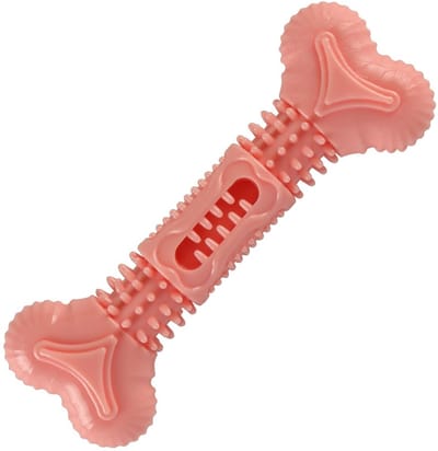 Dailygoods- Kiesstaaf Kauwbestendig - Botvorm - Gebitsverzorging - Voor Kleine/Middelgrote Honden - TPR - 14,5 x 5 cm - Kauwspeeltje