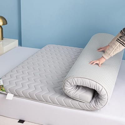 Vloermatras - Japanse futon - Comfortabel slapen - Hoge dichtheid schuim - 70 x 200 cm - Grijs