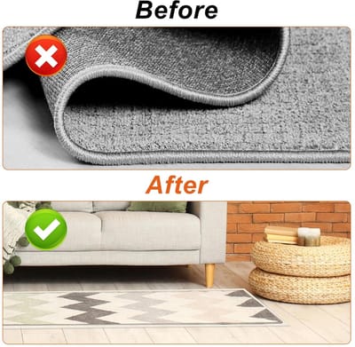 Unyqoos® Set van twee antislip onderleggers voor tapijten en vloerkleden, snijbaar en veelzijdig
