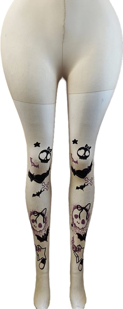BamBella ® - Panty -Onesize - gaas maillot dunne pantys Dames - Onesize - lingerie van kant bruin halloween