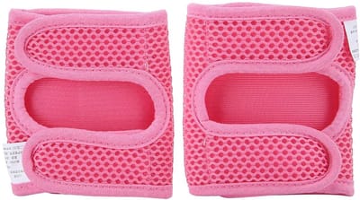 Baby Kniebeschermers - Peuter Kruipkussens - Bescherming Knieën - Zacht Ademend Materiaal - 11 x 29 cm - Roze Pup