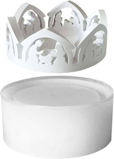 Kandelaar Mal - Gips Cement - Decoratie Maken - Uniek Hol Jezus - 145 x 65 cm - Meerkleurig