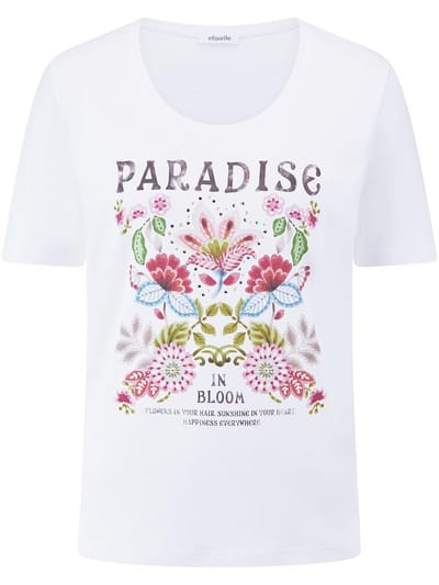 Shirt ronde hals Van Efixelle wit