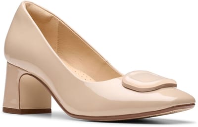Clarks Shoes Fernie Trim Hakken Beige EU 39 1/2 Vrouw