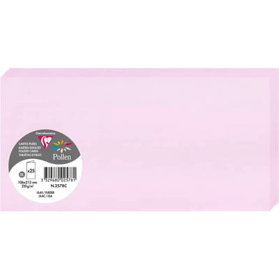 Paarse dubbelkaartenset dubbele kaartformaat van Clairefontaine