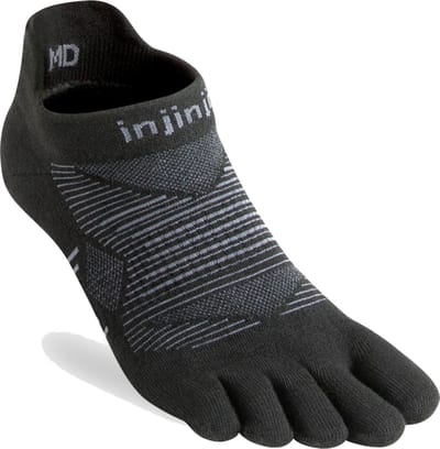 Injinji Teensokken Run Leightweight No-Show Coolmax Unisex IS261110 noir XL=47,5-50