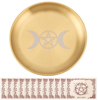 Dailygoods- Ronde Platte Schaal - Roestvrij Stalen Schaal - Decoratie Schaal - Perkamentschalen - Afmeting 5,5 cm - Voor Bramen Decoratie - Decoratieschaal
