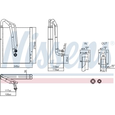 Verdamper, airconditioning NISSENS 92305