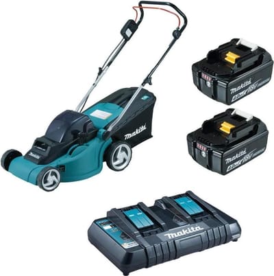 Makita DLM382PM2 Accu-grasmaaier Accu Incl. accu, Incl. 2 accus 18 V Snijbreedte max. 380 mm