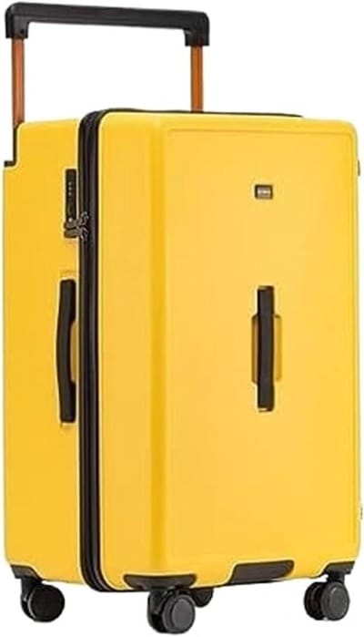 Reis Koffer - Handbagage Trolley - Zorgeloos Reizen - Krasbestendig PC Materiaal - 66 cm - Geel