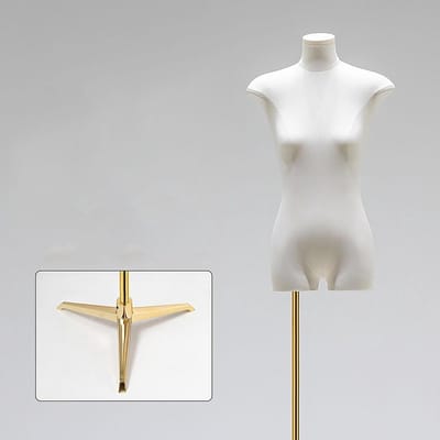 Etalagepop Verstelbaar - Paspop Dames - Kleding Presenteren - Met Heupen - 130-180 cm - Beige