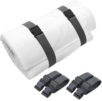 4 Stuks 254 cm x 5 cm Verstelbare Matrastopper Riemen met Gespen - Duurzame Traagschuim Verpakkingsriemen voor Verhuizen en Opslaan
