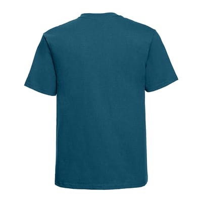 Russell Europa Heren Klassiek Zwaargewicht Ringspun Korte Mouwen T-Shirt (Benzineblauw)