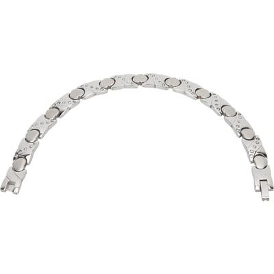 Magneet Armband Pijnverlichting Handketting Roestvrij Staal Gezondheidszorg Pols Sieraden white