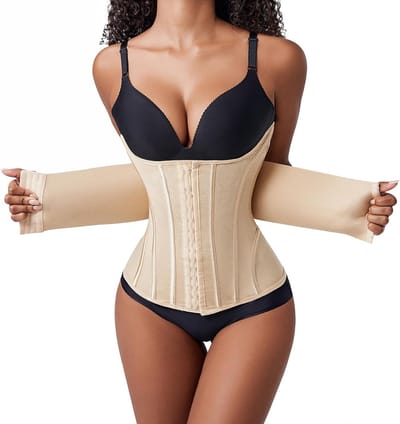 Dames Corset voor Buikcontrole, Taille Trainer met Dubbele Sluiting, Verbeter je Lichaamsvorm en Ondersteuning
