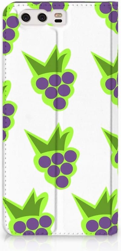 Huawei P10 Plus Flip Style Cover Druiven