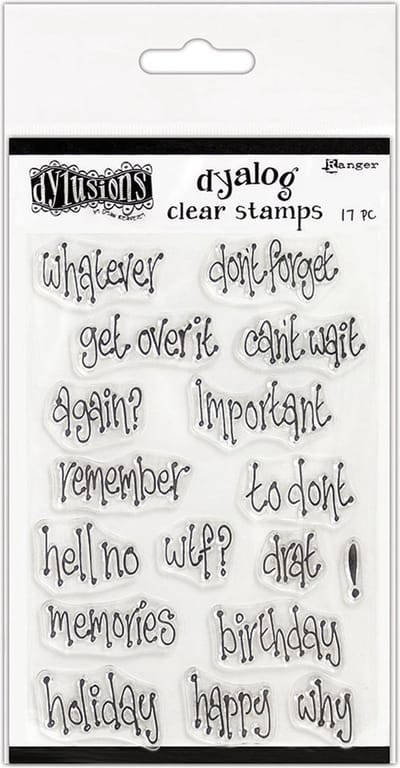 Ranger • Dylusions clear stamp whatever