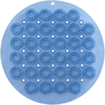 Peelingmat voor voeten in de douche, massagegereedschap voor de voeten, met zuignappen, van siliconen, peeling-massageapparaat, ter verlichting van rugpijn, voor mannen, familie, ouderen