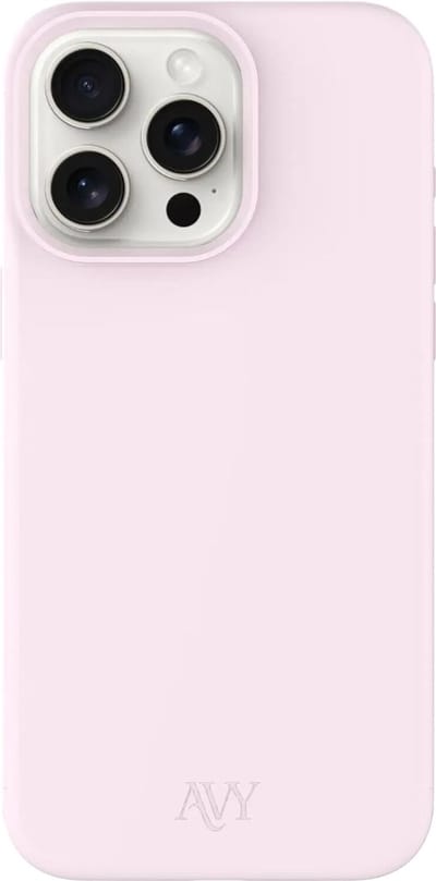 AVY Hoesje geschikt voor Apple iPhone 15 Pro | Compatibel met MagSafe | Back Cover | Liquid Silicone | Comfortabel in de Hand | Roze