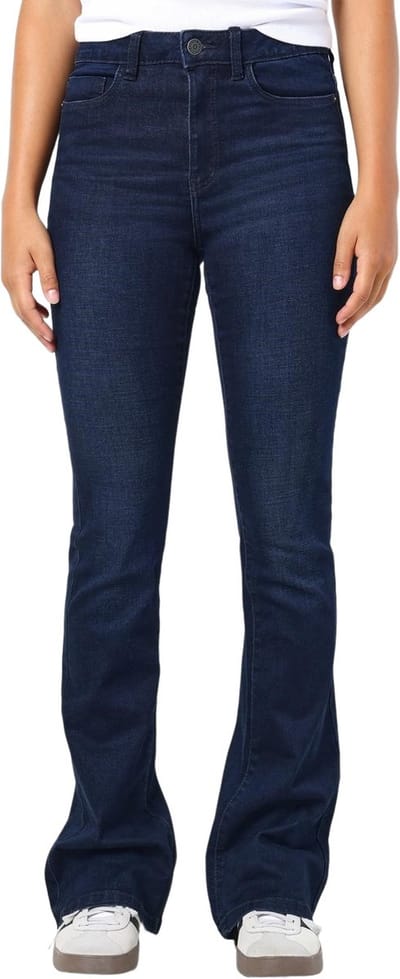 NOISY MAY Dames Uitlopende Flare Spijkerbroek Hoge Taille Denim Stretch Broek Brede Vintage Broeken NMSALLIE