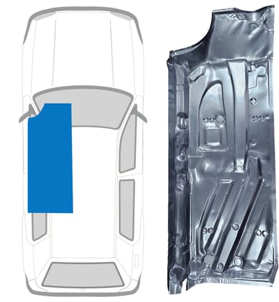 Reparatiepaneel vloer voor Volkswagen Golf 3 1991-1998 / Links