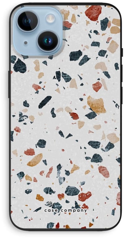 Case Company® - Hoesje geschikt voor iPhone 14 hoesje - Terrazzo N°4 - Biologisch Afbreekbaar Telefoonhoesje - Bescherming alle Kanten en Schermrand
