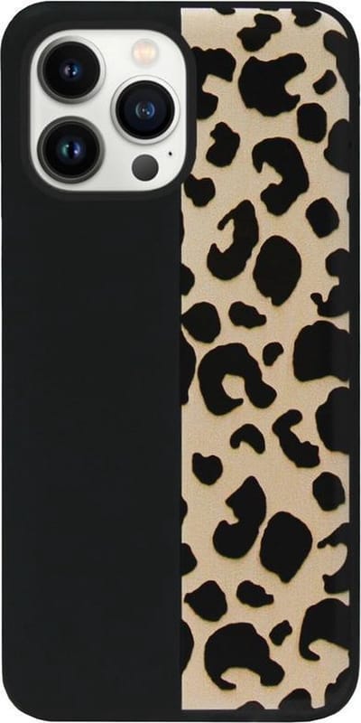 ADEL Siliconen Back Cover Softcase Hoesje Geschikt voor iPhone 13 Pro Max - Luipaard Bruin
