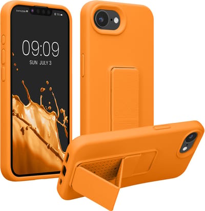kwmobile back cover voor smartphone - geschikt voor Apple iPhone 17e / iPhone 16e - 1x beschermhoesje van kunststof - In fruitig oranje