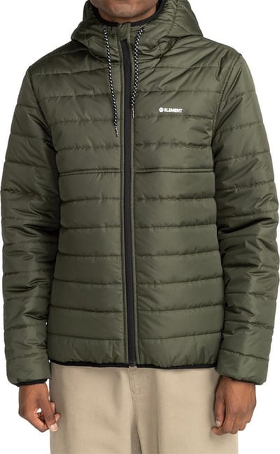 Element Alder Puffer Fundamental Jas Groen L Man