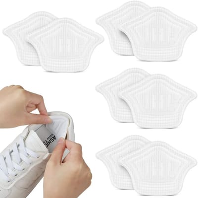 Hielgrepen schoenpads - Comfort hielkussen inzetstukken - Anti-blaar schoenvoeringen - Dames en Heren - Wit