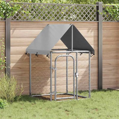 vidaXL - Hondenkennel - voor - buiten - met - dak - 100x100x150 - cm