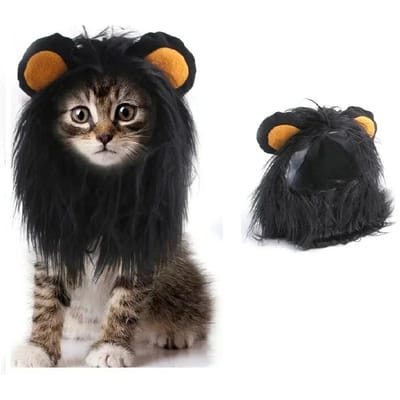 Kat Cosplay Aankleed Huisdier Hoed Leeuw Manen voor Kat Puppy Leeuw Pruik Kostuum Feest Decoratie Halloween Kerstmis GatosHuisdierbenodigdheden M