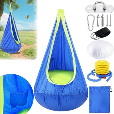 VEEKAY Hangmat, schommelstoel, hangmat met bekleding, 360 graden rotatie, hangstoel