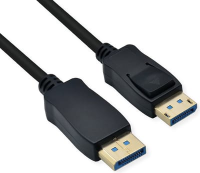 ROLINE DisplayPort-kabel, v2.0, DP M - M, zwart, 1 m