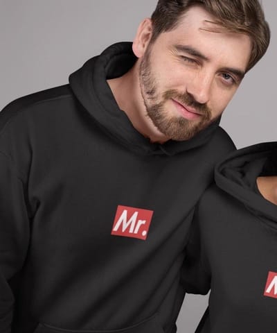 Mr / Mrs Hoodie Supremely (Mr - Maat 3XL) | Koppel Cadeau | Valentijn Cadeautje voor hem & haar