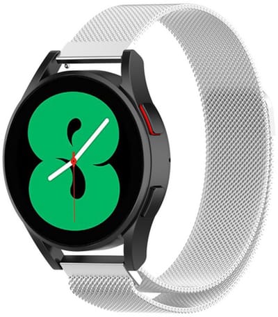 By Qubix - Milanese bandje - Zilver - Geschikt voor Xiaomi Redmi Watch 5 Active / Redmi Watch 5 Lite