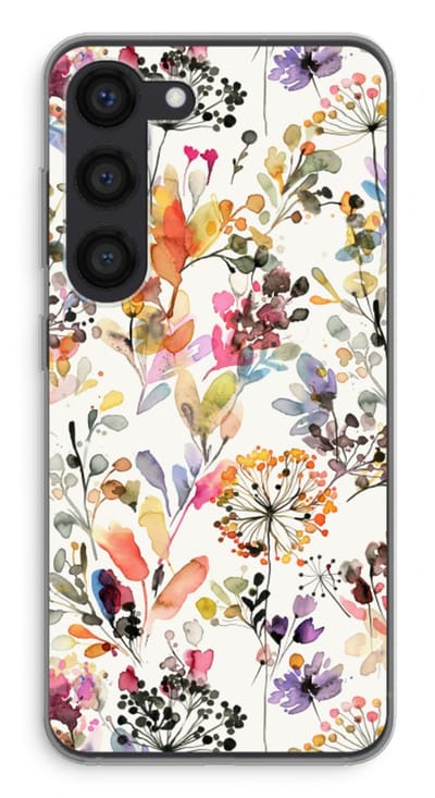 Hoesje geschikt voor Samsung Galaxy S23 hoesje - Wilde grassen - Soft Cover Telefoonhoesje - Bescherming aan alle Kanten en Schermrand
