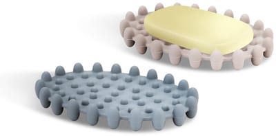 Dailygoods- Zeepbakje Antislip - Siliconen Zeephouder - Draagbare Zeepdoos - Douche/Badkamer/Keuken - Eenvoudige Reiniging - Met Drainage - Zeepdispenser