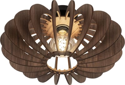 Lumidora Plafondlamp 75085 - Plafonniere - TARENTE - E27 - Zwart - Bruin - Metaal - ⌀ 46 cm