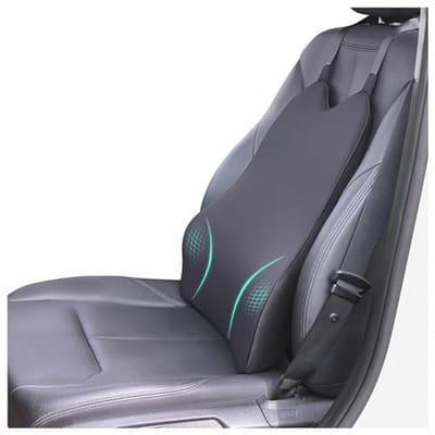 Lendensteun Auto - Rugkussen - Comfortabel Rijden - Traagschuim Vulling - 43x53cm - Normaal