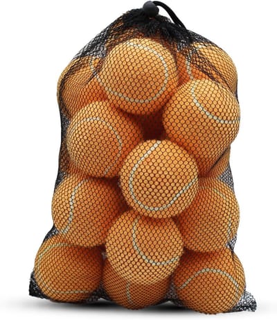Tennisballen, set van 20 trainingstennisballen, oefentennis met hoge elasticiteit voor beginners, oefenballen voor hond