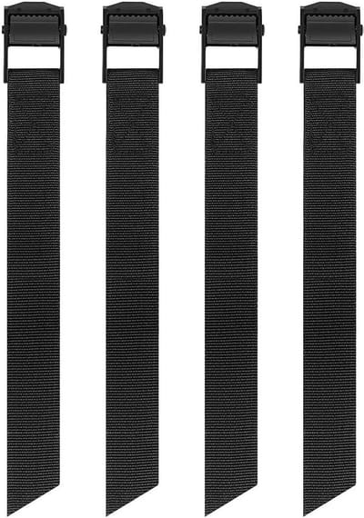 Bevestigingsriemen Set - Spanbanden Nylon - Veilig Transport - Duurzame Gesp Sluiting - 50 cm Lengte - Zwart