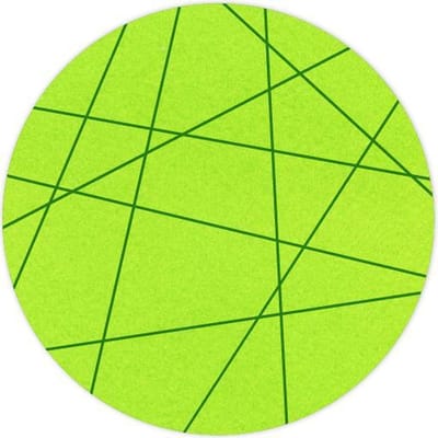 Lijnen vilt onderzetter Rond - Lichtgroen - 6 stuks - Ø 10 cm - Tafeldecoratie - Glas onderzetter - Cadeau - Woondecoratie - Woonkamer - Tafelbescherming - Onderzetters Voor Glazen - Keukenbenodigdheden - Woonaccessoires - Tafelaccessoires