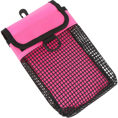 Moulinet de plongée portable léger Sac en maille pour engrenages Étui de transport pour snorkeling sous-marin Rose pink