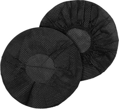 DKT Elastische wegwerp Hygienehoesjes/hoofdtelefoon cover hoes 7cm DKT-HH0007Z 100 stuks  | Zwart | universeel