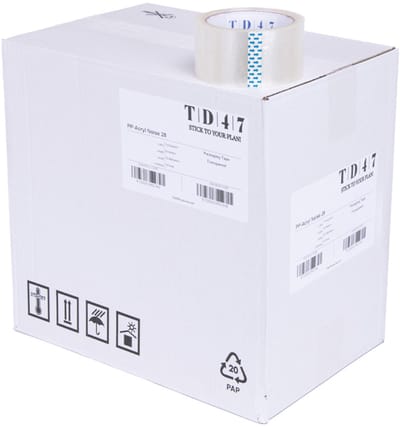 TD47 Verpakkingstape Noise 50mm x 66m Transparant (Doos 36 rollen)