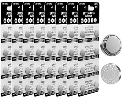 LR1130 battery button cells AG10 LR 1130 battery 1.5 V (64 pieces) LR54 1131 189 alkaline button cell without - ShopVlot