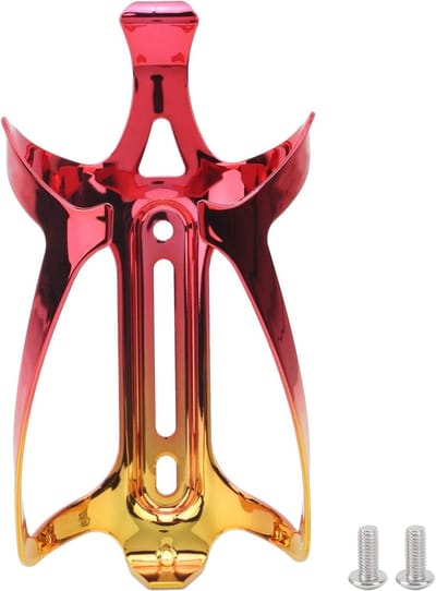 Fiets Bidonhouder - Bekerhouder Fiets - Fietsen Onderweg - Aluminium Legering - Standaard Maat - Rood Goud
