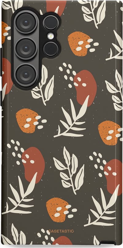 Casetastic Hoesje Geschikt voor Samsung S23 Ultra - Stijlvolle Beschermende Duo-layer Case - Zandsteen