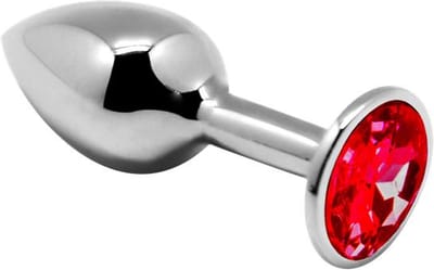 Anal Plug with Red Jewel Size M